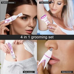 image-4 In 1 Electric Lady Shaver Body Hair Removal Epilator Painless