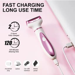 image-4 In 1 Electric Lady Shaver Body Hair Removal Epilator Painless