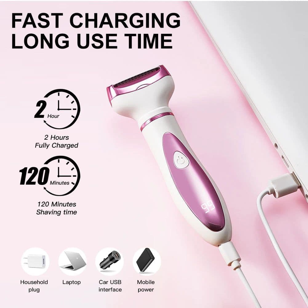 image-4 In 1 Electric Lady Shaver Body Hair Removal Epilator Painless