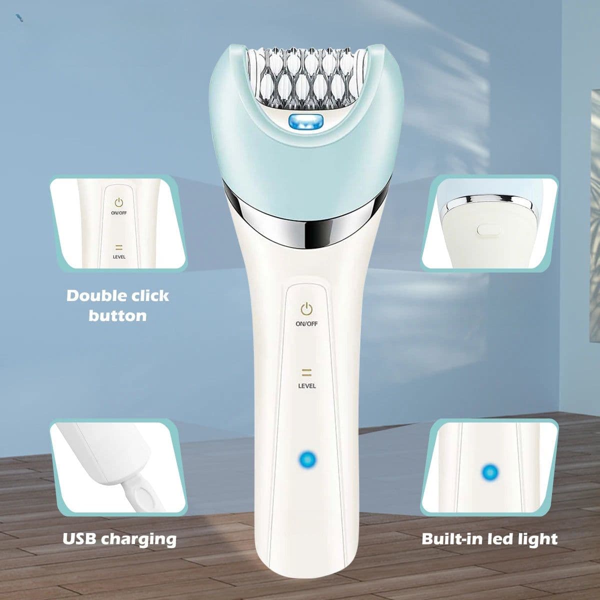 image-Professional Hair Cutting Machines for Ladies Rechargeable 5 In 1 Lady