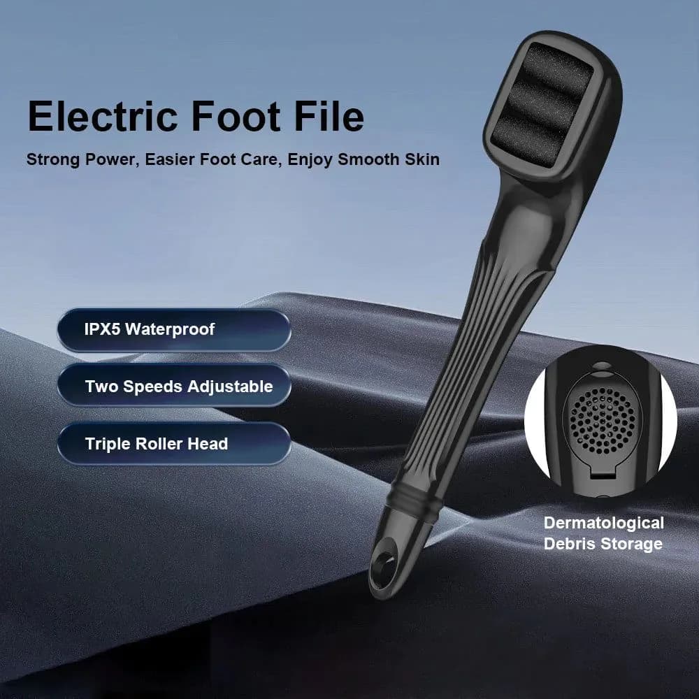 image-Professional Electric Foot Dead Skin Remover Long Handle Foot File