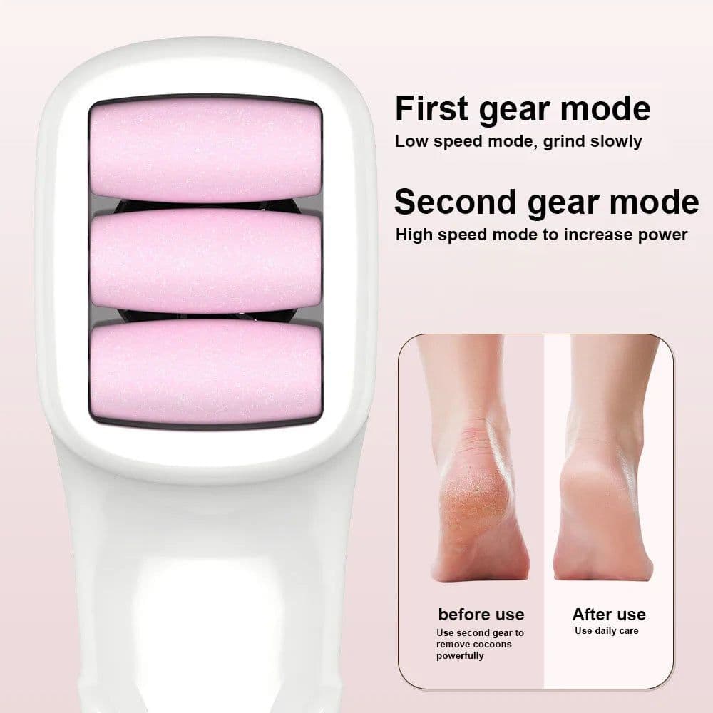 image-Professional Electric Foot Dead Skin Remover Long Handle Foot File