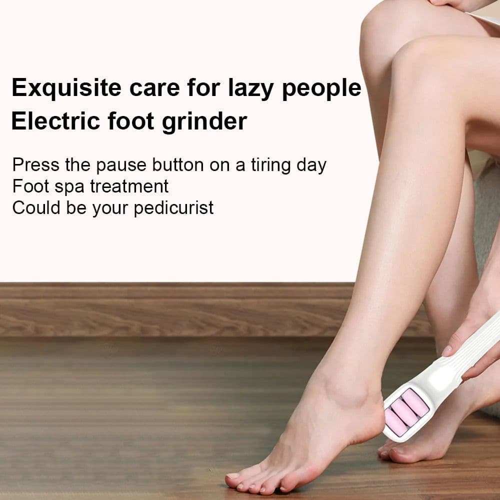 image-Professional Electric Foot Dead Skin Remover Long Handle Foot File