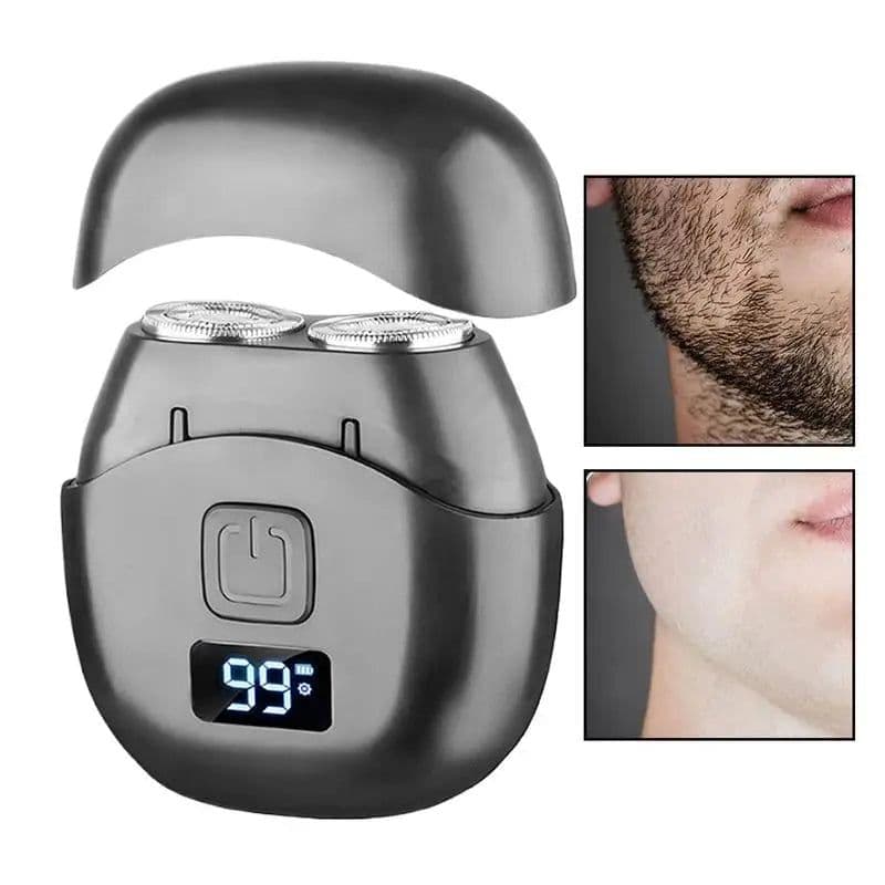 image-Mini Electric Shaver Double Head Men's Razor Beard Trimmer Shaver Men