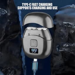 image-Mini Electric Shaver Double Head Men's Razor Beard Trimmer Shaver Men