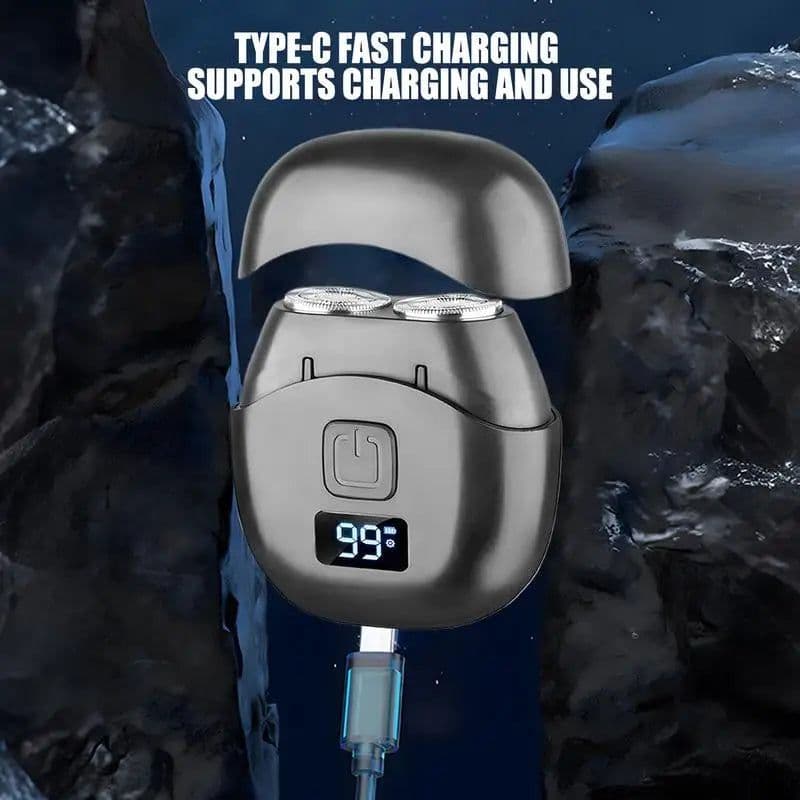 image-Mini Electric Shaver Double Head Men's Razor Beard Trimmer Shaver Men