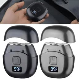 image-Mini Electric Shaver Double Head Men's Razor Beard Trimmer Shaver Men