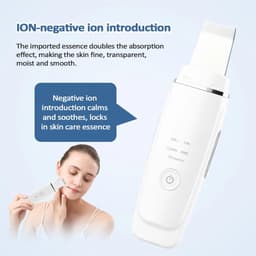 image-Ultrasonic Skin Scrubber EMS Vibration Ion Acne Pore Blackhead Remover