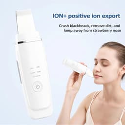 image-Ultrasonic Skin Scrubber EMS Vibration Ion Acne Pore Blackhead Remover