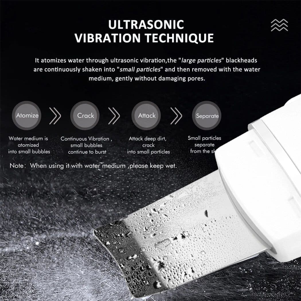 image-Ultrasonic Skin Scrubber EMS Vibration Ion Acne Pore Blackhead Remover