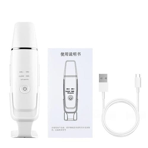 image-Ultrasonic Skin Scrubber EMS Vibration Ion Acne Pore Blackhead Remover