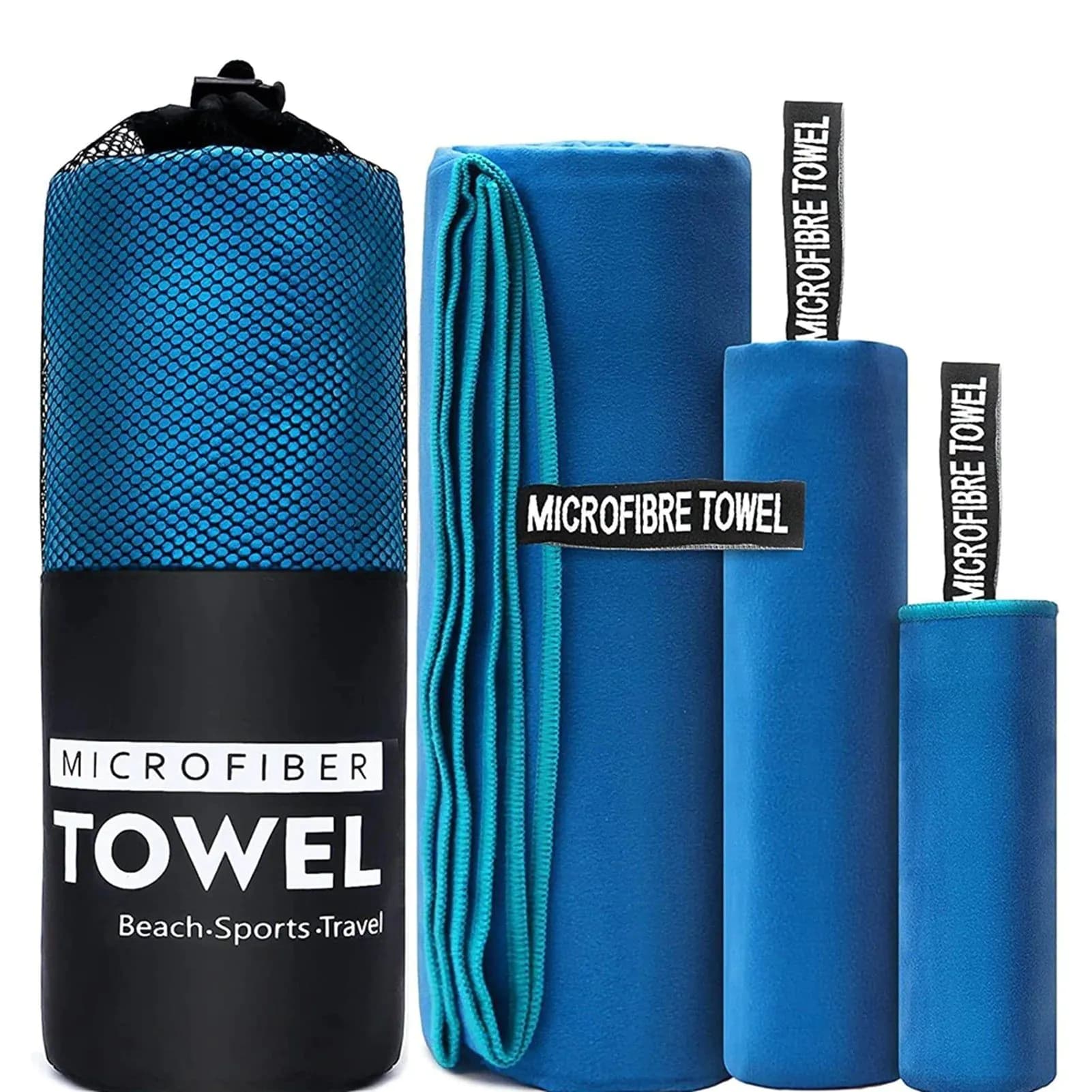 image-Water Absorbing Towel Lint Free 3pcs Microfiber Quick Dry Breathable