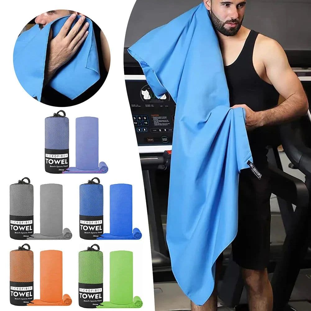 image-Water Absorbing Towel Lint Free 3pcs Microfiber Quick Dry Breathable