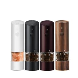 image-Electric Automatic Salt and Pepper Grinder USB Rechargeable Adjustable