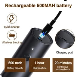 image-Electric Automatic Salt and Pepper Grinder USB Rechargeable Adjustable