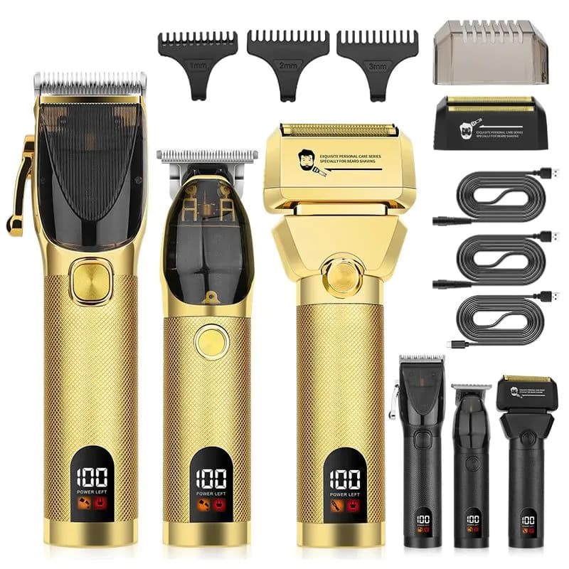 image-Rechargeable Professional Barber Shop Salon Hair Cutting Machine