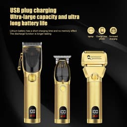 image-Rechargeable Professional Barber Shop Salon Hair Cutting Machine