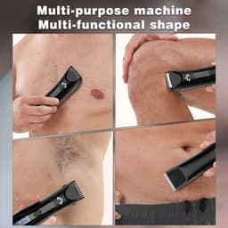 image-Full Body Hair Trimmer With Base Ceramic Steel Cutter Head Body Shaver