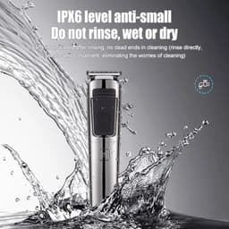image-Mens IPX6 Waterproof Body Electric Shaver Beard Trimmer Nose Hair