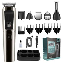 image-Mens IPX6 Waterproof Body Electric Shaver Beard Trimmer Nose Hair