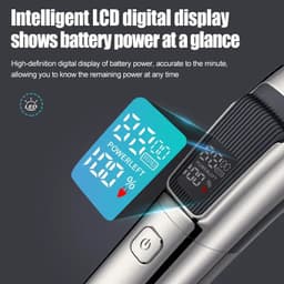 image-Mens IPX6 Waterproof Body Electric Shaver Beard Trimmer Nose Hair