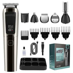 image-Mens IPX6 Waterproof Body Electric Shaver Beard Trimmer Nose Hair