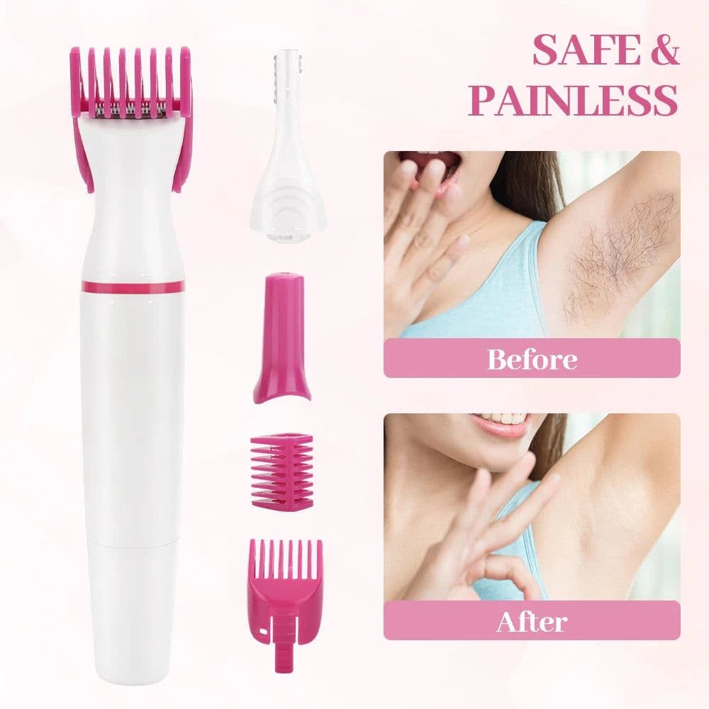 image-Electric 5 In 1 Hair Removal Shaving Machine Women Mini Trimmer Razor
