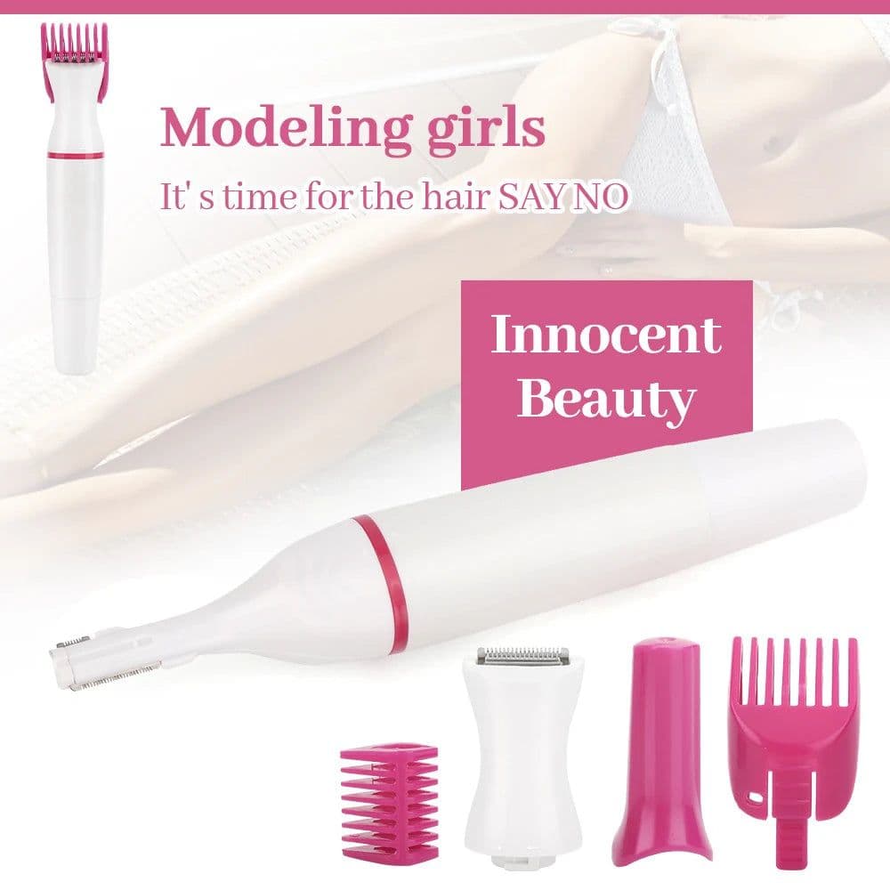 image-Electric 5 In 1 Hair Removal Shaving Machine Women Mini Trimmer Razor