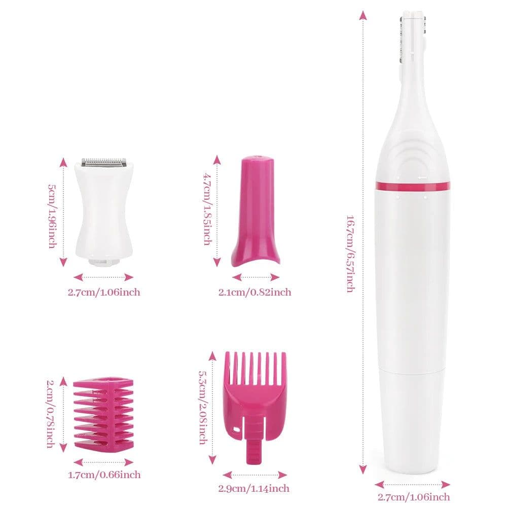 image-Electric 5 In 1 Hair Removal Shaving Machine Women Mini Trimmer Razor