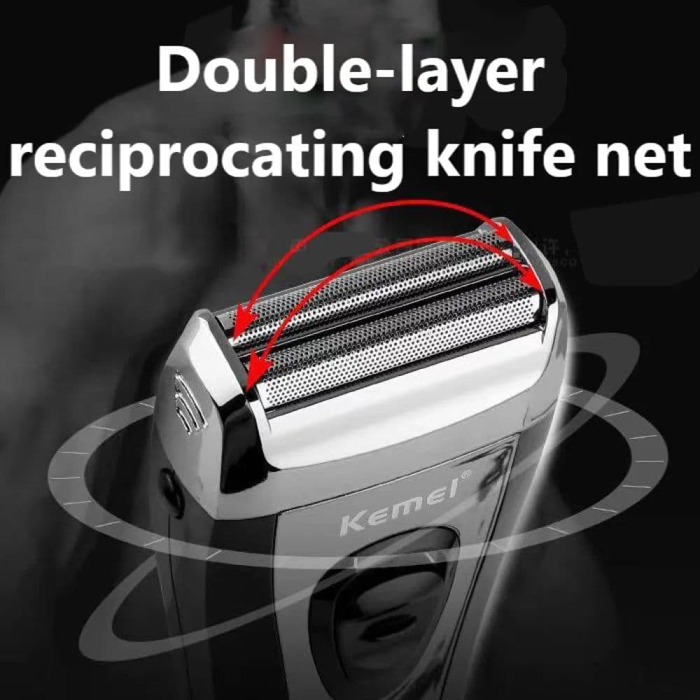 image-Powerful Rechargeable Shaver for Men Foil Electric Shaver Beard Head