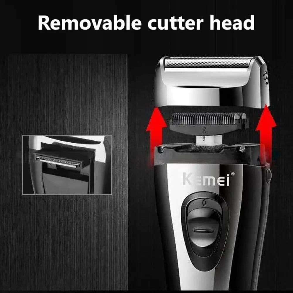 image-Powerful Rechargeable Shaver for Men Foil Electric Shaver Beard Head