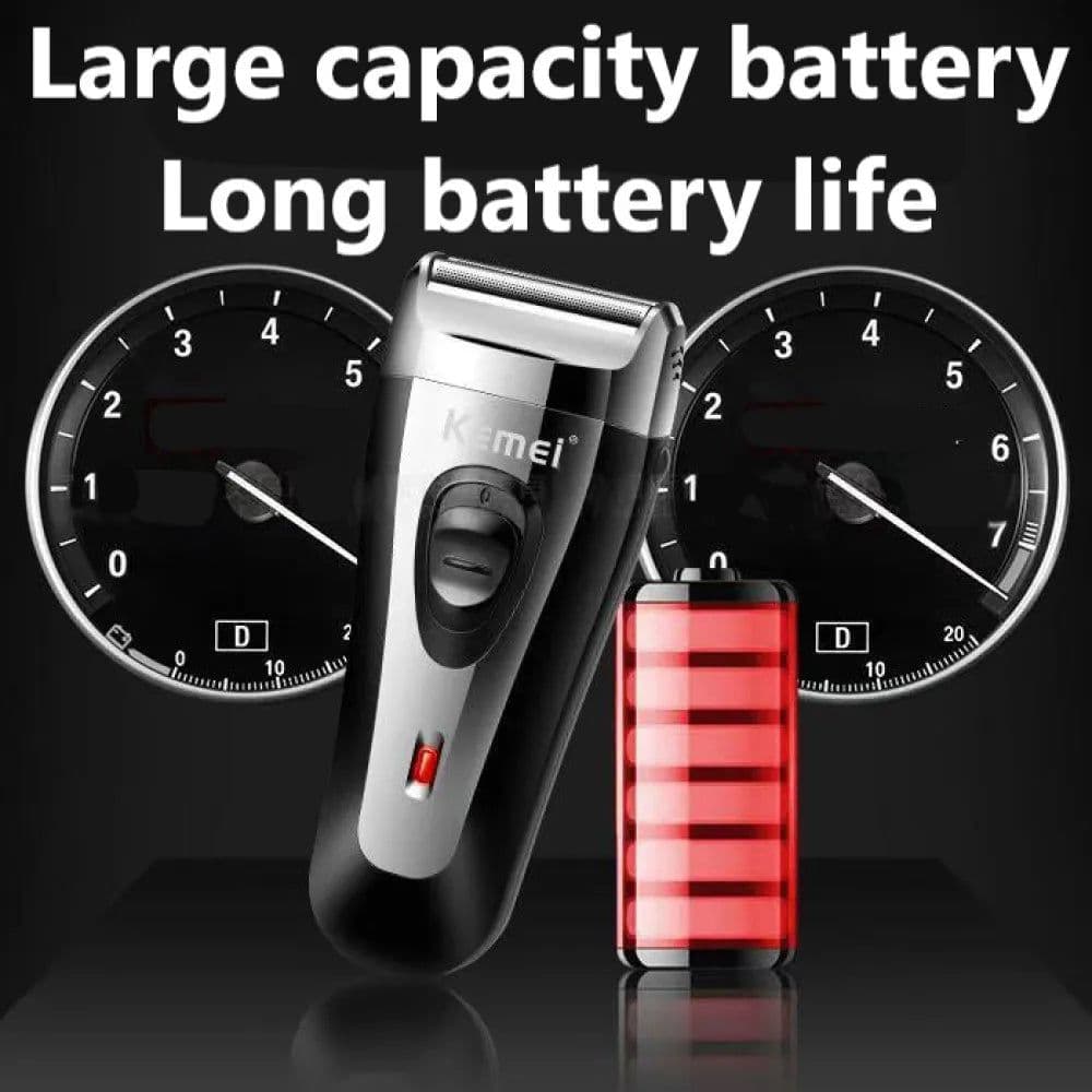 image-Powerful Rechargeable Shaver for Men Foil Electric Shaver Beard Head