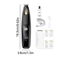 image-Convenient LED Dog Paw Trimmer LCD Display Fully Waterproof Cats Foot