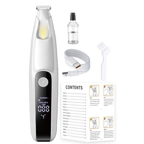 image-Convenient LED Dog Paw Trimmer LCD Display Fully Waterproof Cats Foot