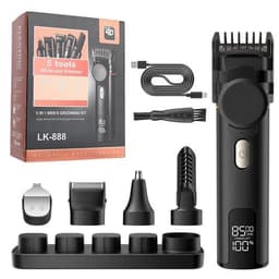 image-Type-C Charging Base IPX6 8500 RPM 1200mAh Men's Hair Clipper Kit,