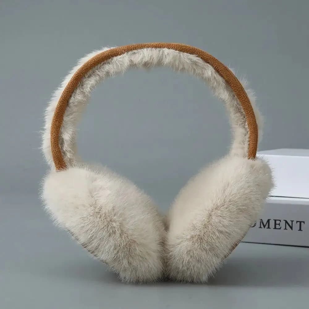 image-Plush Earmuffs Soft Ear Cap Thicken Foldable Ear Cover Folding Keep