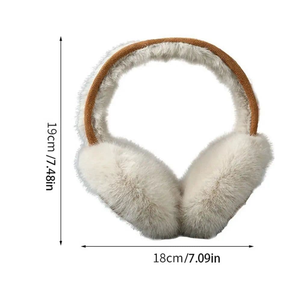 image-Plush Earmuffs Soft Ear Cap Thicken Foldable Ear Cover Folding Keep