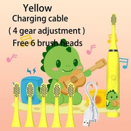 image-Kids Sonic Electric Toothbrush Colorful Cartoon For Kids Ultrasonic
