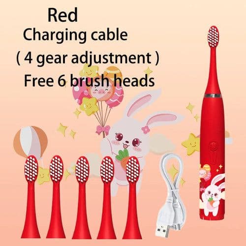 image-Kids Sonic Electric Toothbrush Colorful Cartoon For Kids Ultrasonic