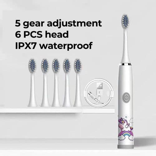 image-Kids Sonic Electric Toothbrush Colorful Cartoon For Kids Ultrasonic