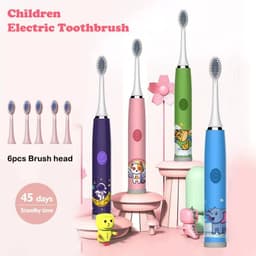 image-Kids Sonic Electric Toothbrush Colorful Cartoon For Kids Ultrasonic
