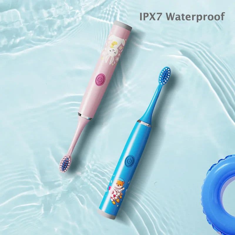 image-Kids Sonic Electric Toothbrush Colorful Cartoon For Kids Ultrasonic