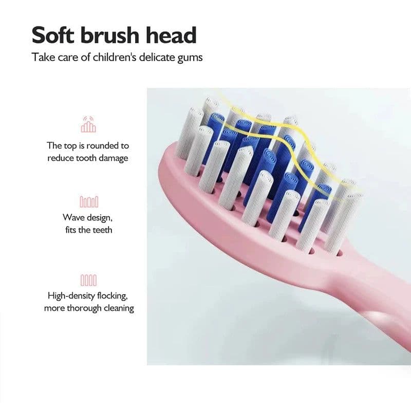 image-Kids Sonic Electric Toothbrush Colorful Cartoon For Kids Ultrasonic