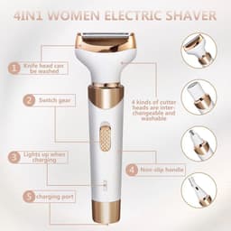 image-Body Epilator For Women Hair Remover Bikini Trimmer Face Hair Removal
