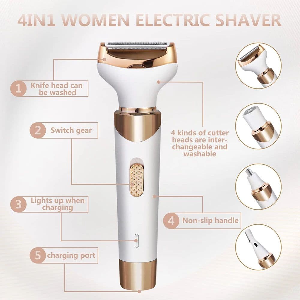 image-Body Epilator For Women Hair Remover Bikini Trimmer Face Hair Removal