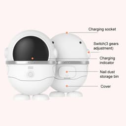 image-Electric Nail Clipper Safe Automatic Fingernail Clipper Portable Nail