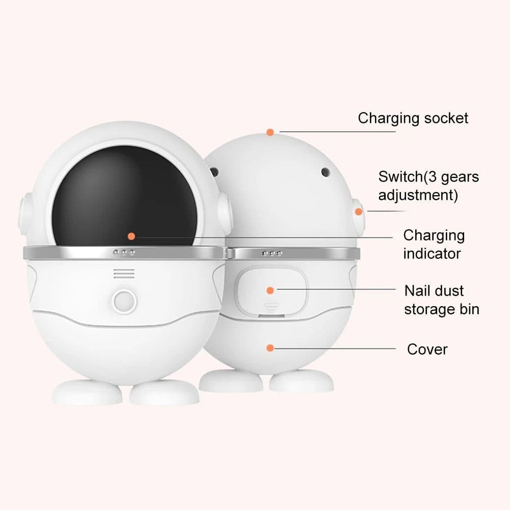 image-Electric Nail Clipper Safe Automatic Fingernail Clipper Portable Nail