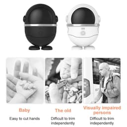 image-Electric Nail Clipper Safe Automatic Fingernail Clipper Portable Nail