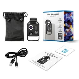 image-200X Phone Microscope with CPL Lens/LED Light/Universal Clip for