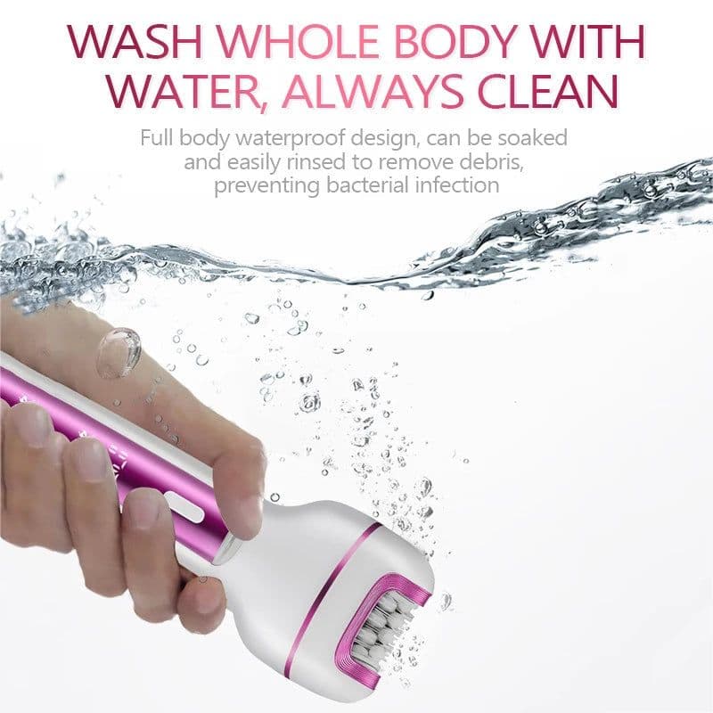 image-3 in 1 Rechargeable Women Epilator for Face Body Electric Shaver